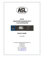 ASL INTERCOM DS 85 Quick Manual preview