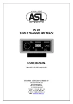 Preview for 1 page of ASL INTERCOM PS 19 User Manual