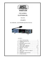 Preview for 1 page of ASL INTERCOM PS 6379 User Manual