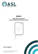 Предварительный просмотр 1 страницы ASL INTERCOM WMC01 User Manual