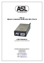 Preview for 1 page of ASL INTERCOM WS-19 User Manual