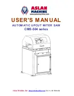 Aslan Machine CMS-504 Series User Manual preview
