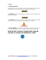Preview for 16 page of Aslan Machine CMS-504 Series User Manual