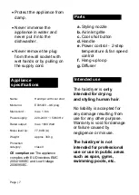 Preview for 7 page of aslotel 5516C Operating Instructions Manual