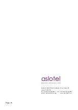 Preview for 16 page of aslotel 9501F Instructions For Use Manual