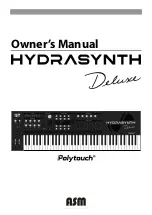 ASM Polytouch HUDRASYNTH Deluxe Owner'S Manual предпросмотр