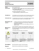 Preview for 4 page of ASM Posihall PH36 Installation And Operation Manual