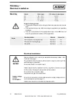 Preview for 10 page of ASM Posihall PH36 Installation And Operation Manual