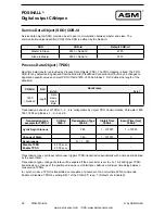 Preview for 22 page of ASM Posihall PH36 Installation And Operation Manual