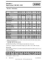 Preview for 34 page of ASM Posihall PH36 Installation And Operation Manual