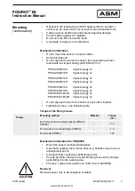 Предварительный просмотр 9 страницы ASM POSIROT PRAS Instruction Manual