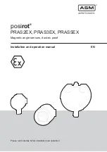 Preview for 1 page of ASM posirot PRAS2EX Installation And Operation Manual