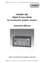 ASM PRODIS-INC Instruction Manual preview