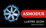 Preview for 1 page of asmodus LUSTRO 200W Manual