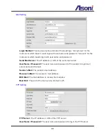 Предварительный просмотр 39 страницы Asoni CAM615 User Manual