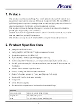 Preview for 4 page of Asoni CAM625M User Manual