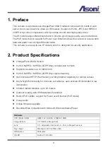 Предварительный просмотр 4 страницы Asoni CAM628M User Manual