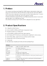 Preview for 4 page of Asoni CAM636M User Manual