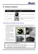 Предварительный просмотр 8 страницы Asoni CAM647 User Manual