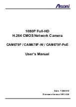 Preview for 1 page of Asoni CAM679F User Manual