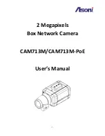 Preview for 1 page of Asoni CAM713M User Manual