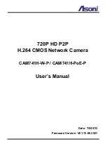 Preview for 1 page of Asoni CAM741H-PoE-P User Manual