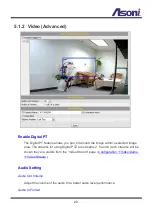 Предварительный просмотр 21 страницы Asoni CAM741H User Manual