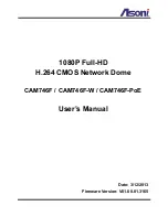 Preview for 1 page of Asoni CAM746F User Manual