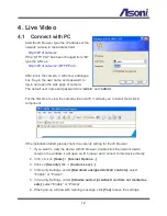 Preview for 13 page of Asoni CAM746F User Manual