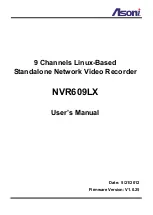 Предварительный просмотр 1 страницы Asoni NVR609LX User Manual