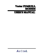 Предварительный просмотр 1 страницы Asotel Vector F336E/2LL User Manual