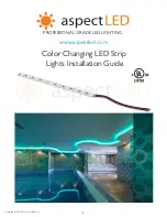 Aspect LED AL-SL-WN-S-RGB Installation Manual предпросмотр