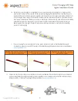 Preview for 9 page of Aspect LED AL-SL-WN-S-RGB Installation Manual