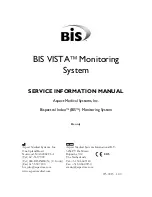 Aspect BIS VISTA Service Information Manual предпросмотр