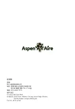 Preview for 40 page of Aspen Aire KJ380G-CW28 User Manual