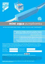 Aspen Pumps mini aqua pump Installation & Maintenance Manual preview