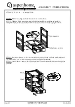 Предварительный просмотр 2 страницы aspenhome 1215-9130 Assembly Instructions