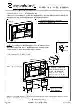 Preview for 2 page of aspenhome Credenza IHP-316-FSL Assembly Instructions