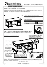 aspenhome I07-316-PEP/WBR Assembly Instructions предпросмотр