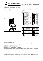 Предварительный просмотр 1 страницы aspenhome I07-366-PEP/WBR Assembly Instructions