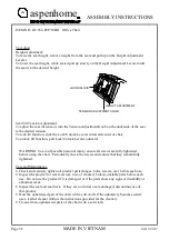 Предварительный просмотр 3 страницы aspenhome I07-366-PEP/WBR Assembly Instructions