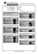 Предварительный просмотр 2 страницы aspenhome I07-415-WBR Assembly Instructions Manual