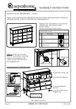 Предварительный просмотр 1 страницы aspenhome I07-487-WBR Assembly Instructions