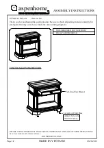 aspenhome I201-451 Assembly Instructions предпросмотр