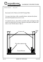 Предварительный просмотр 2 страницы aspenhome I201-451 Assembly Instructions