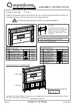 Предварительный просмотр 2 страницы aspenhome I205-284 Assembly Instructions