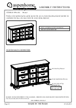 Preview for 1 page of aspenhome I206-454 Assembly Instructions