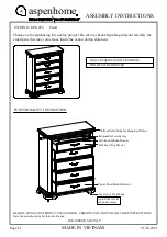 Preview for 1 page of aspenhome I206-456 Assembly Instructions