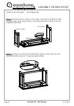 Preview for 2 page of aspenhome I214-9160-SND Assembly Instructions