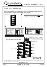 Preview for 1 page of aspenhome I215-333 Assembly Instructions